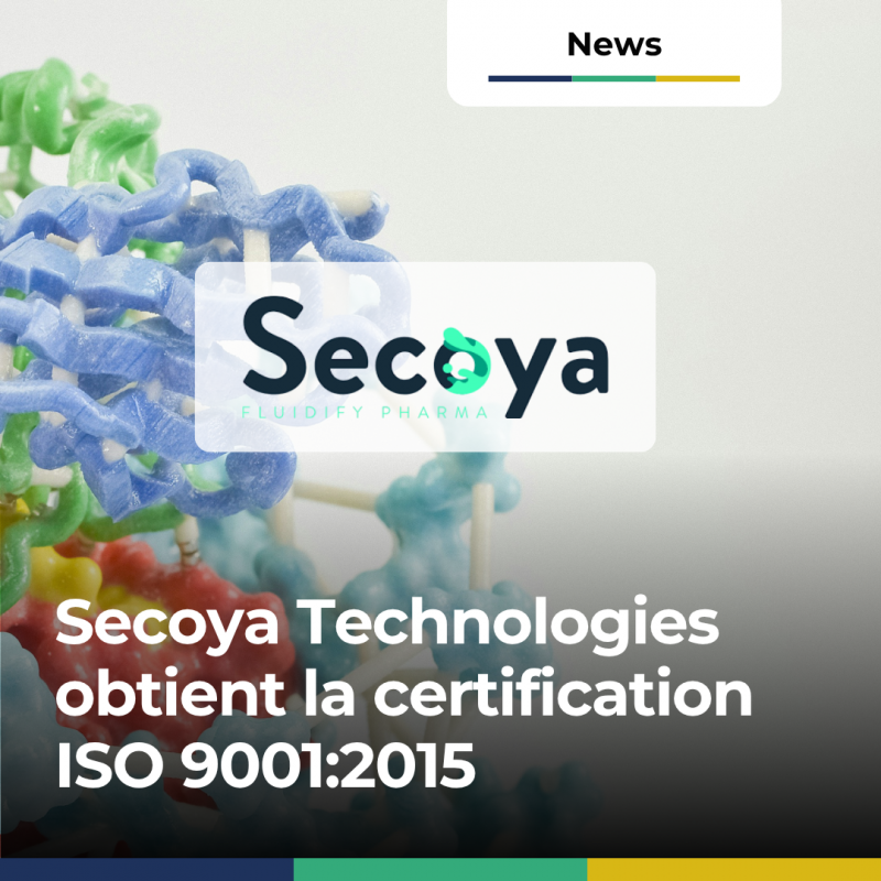 Secoya Technologies obtient la certification ISO 9001:2015